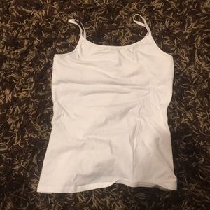 white tank top